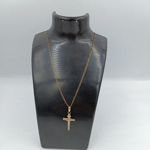 CADENA, CRUCIFIJO ORO 10 K 3.7 GRMS (SEMINUEVO)
