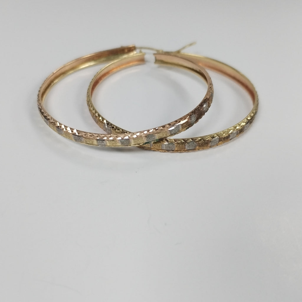 ARRACADAS PAR ORO,ORO COMBINADO 14 K 4,60 GRMS (SEMINUEVO)