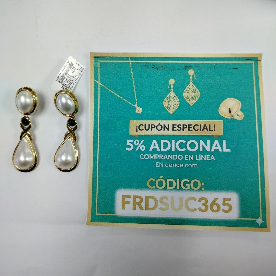 ARETES PAR ORO 14 K 27,90 GRMS (SEMINUEVO)