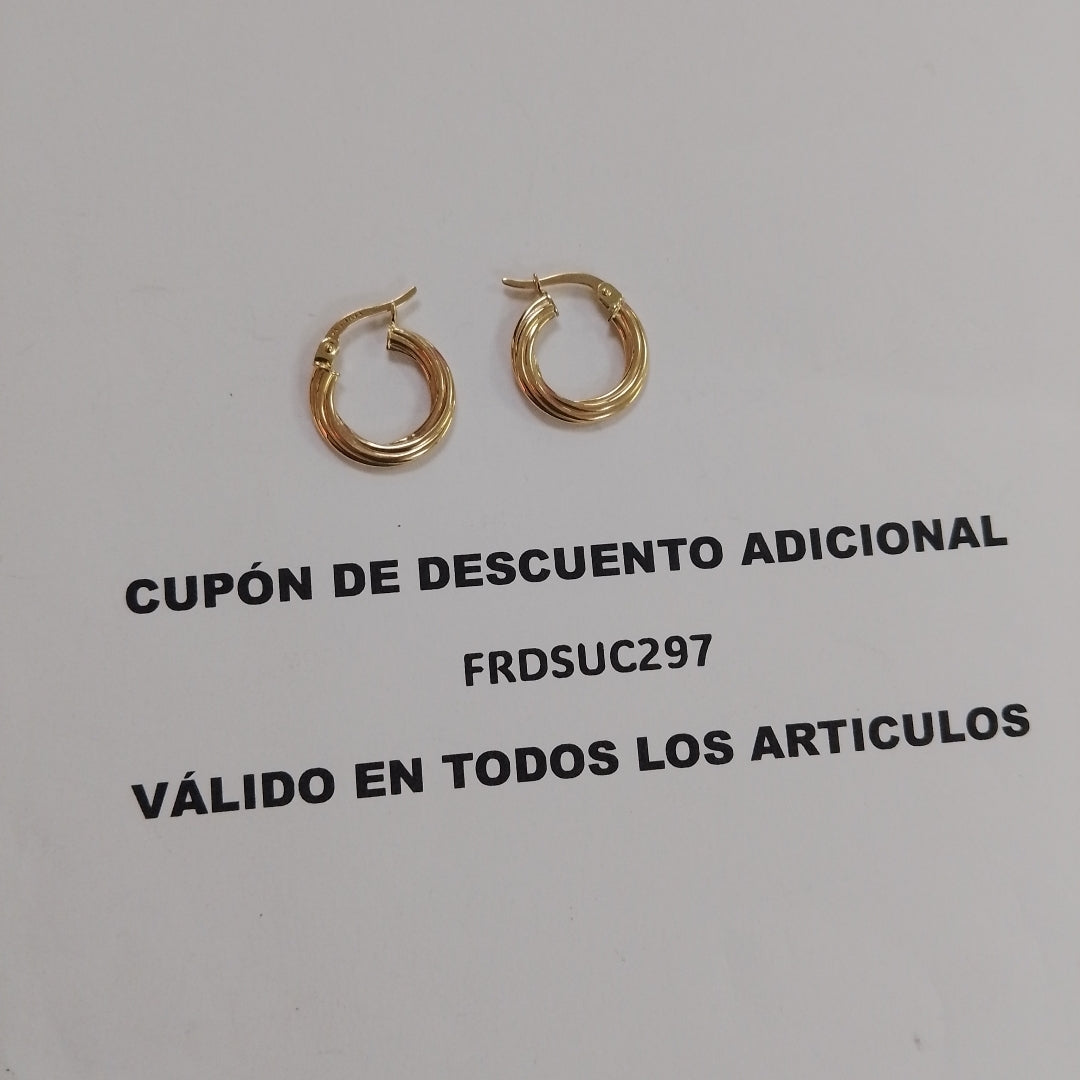 ARRACADAS ORO 14K 1.2 (NUEVO)
