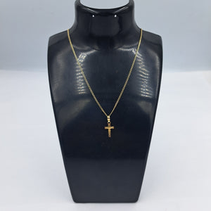 CADENA, CRUCIFIJO ORO 10 K 2.4 GRMS (SEMINUEVO)