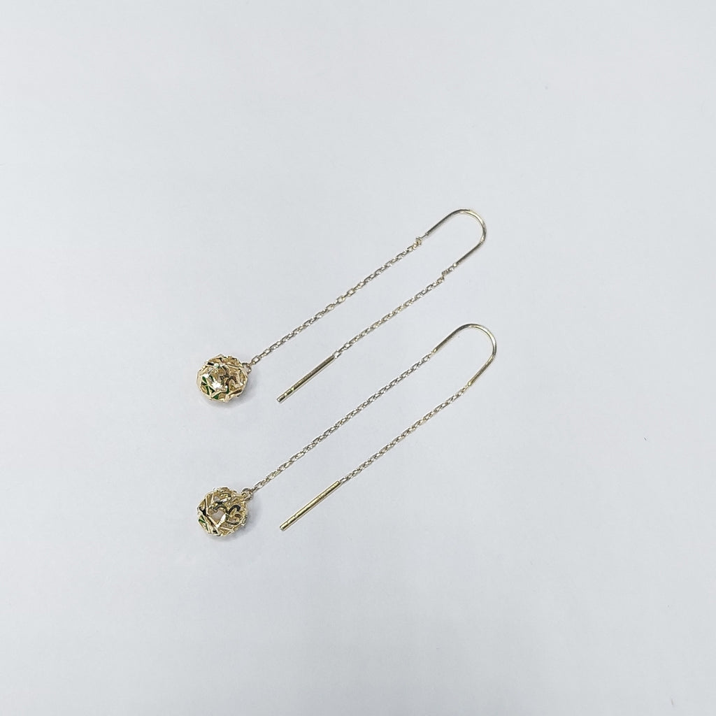 BROQUELES ORO 14K 1.7 (NUEVO)
