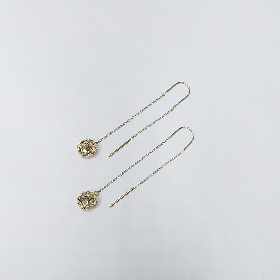 BROQUELES ORO 14K 1.7 (NUEVO)