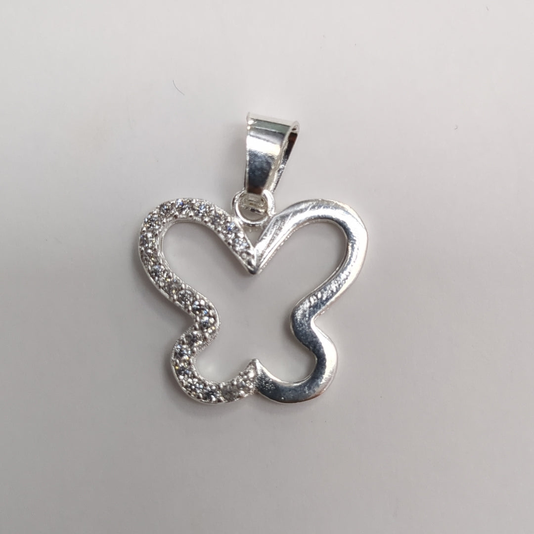 DIJE MARIPOSA C/CIRCONIAS PLATA .925 2.2 GR (NUEVO)