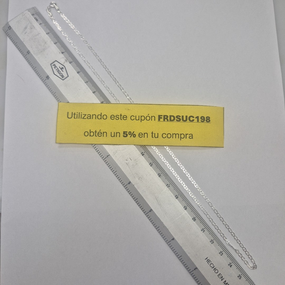 CADENA GUCHI PLATA .925 50 CM 3.13 GR (NUEVO)