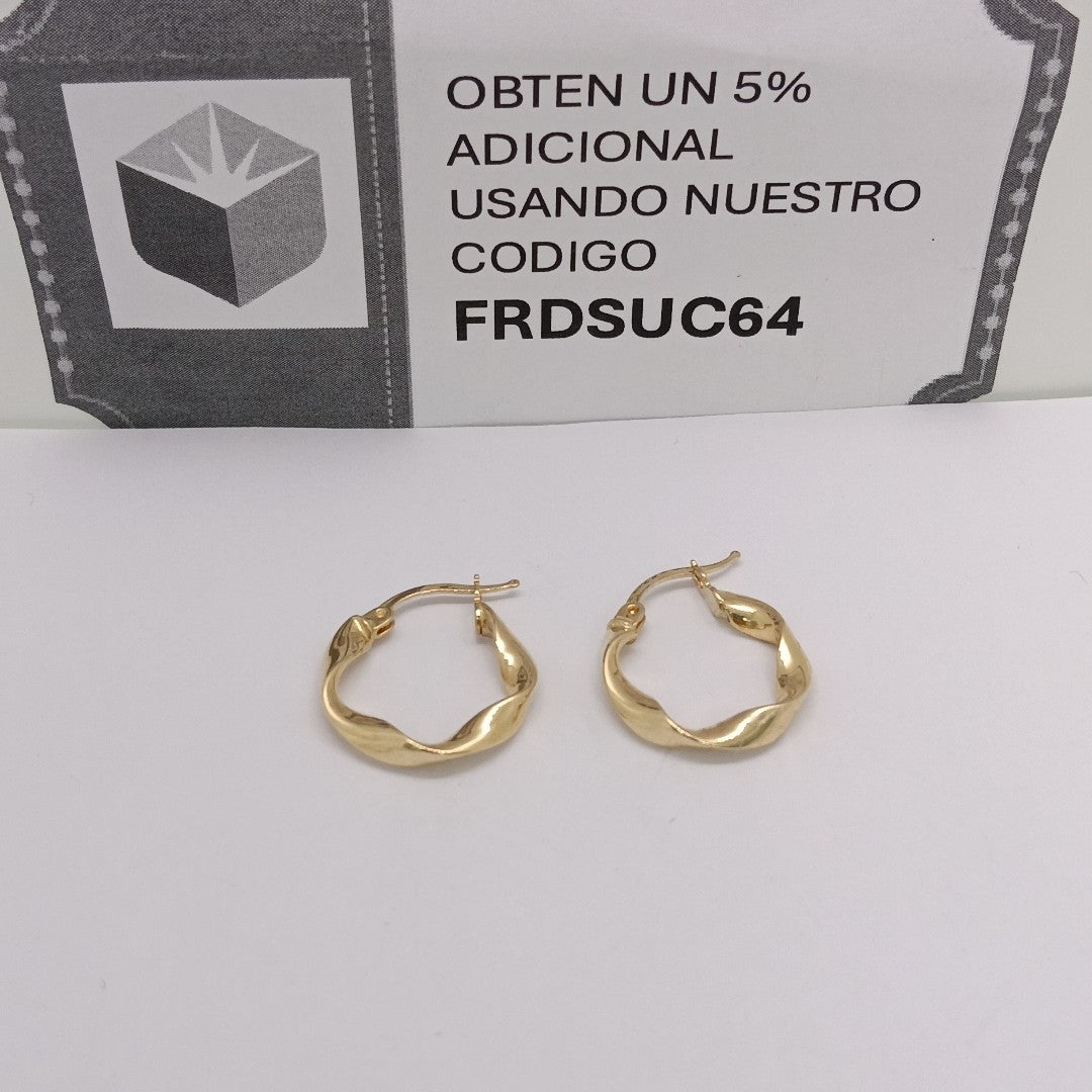ARRACADAS ORO 14K 1.5 (NUEVO)