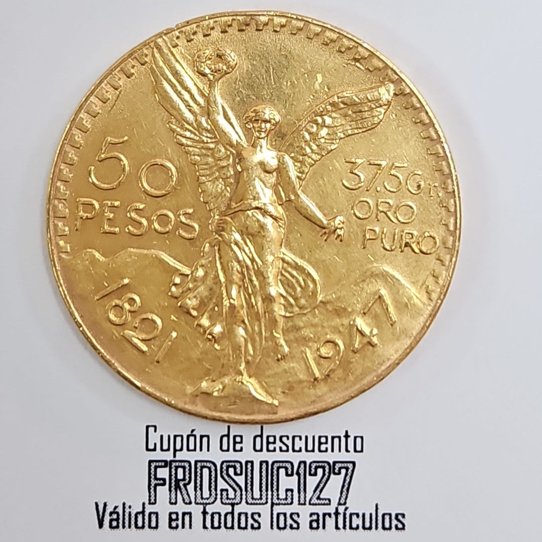 K1 41.6 GRMS 21 K IDENTIFICACIÓN MONEDA NOMINATIVA MONEDAS PESOS 50 PESOS (SEMINUEVO)