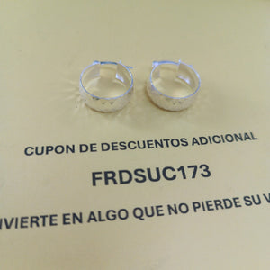 ARETES ARRACADAS FACETADAS PLATA .925 2.8 GR (NUEVO)