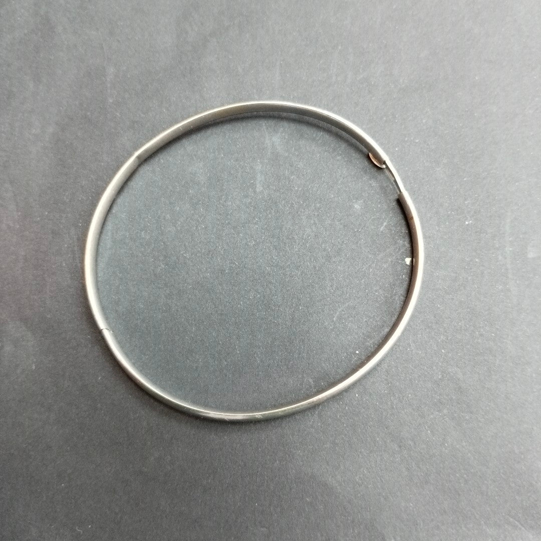 PULSERA RIGIDA ORO BLANCO 14 K 3,80 GRMS (SEMINUEVO)