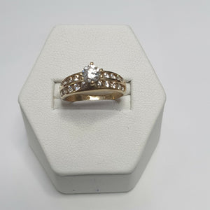 ANILLO,SOLITARIO ORO 10 K 2,60 GRMS (SEMINUEVO)