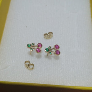 BROQUELES ORO 14K 1 (NUEVO)