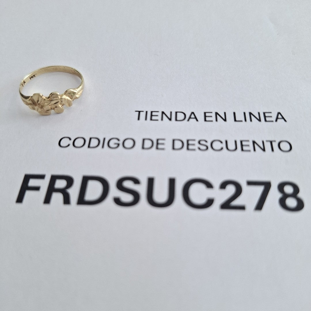 ANILLO ORO 10 K 1.1 GRMS (SEMINUEVO)