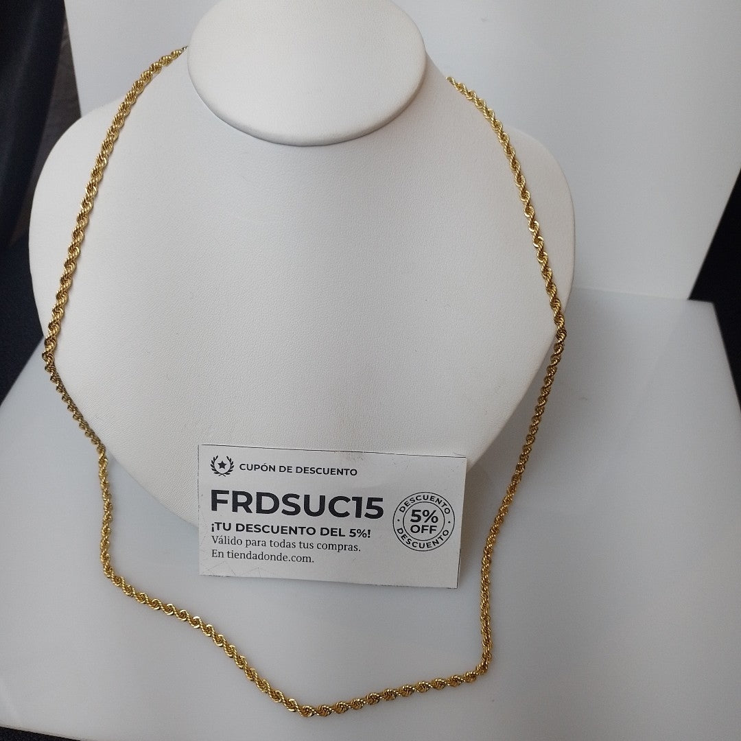 CADENA ORO 14 K 7.7 GRMS (SEMINUEVO)