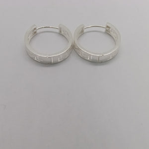 ARETES ARRACADAS GRECAS PLATA .925 4.13 GR (NUEVO)