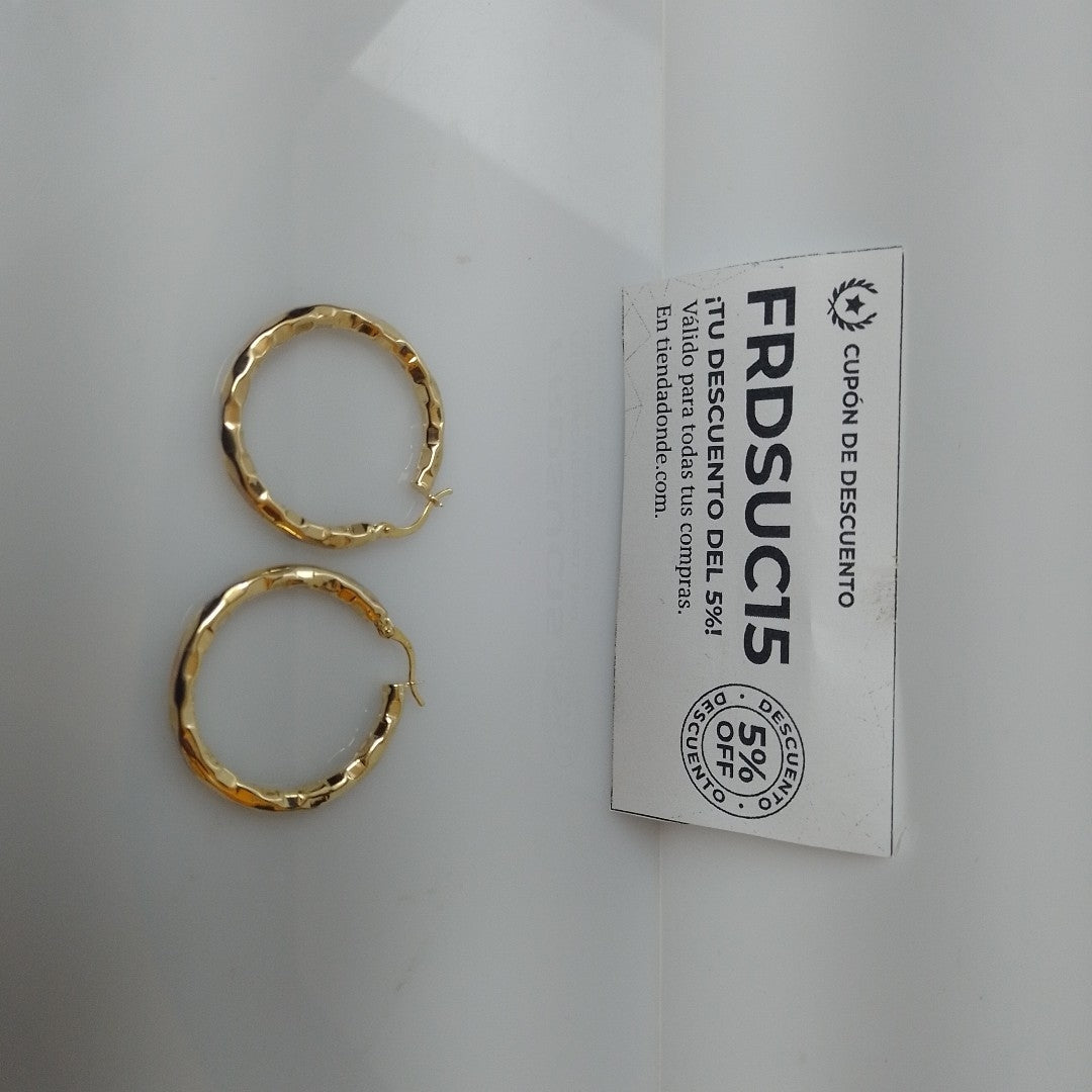 ARRACADAS PAR ORO 14 K 3.5 GRMS (SEMINUEVO)