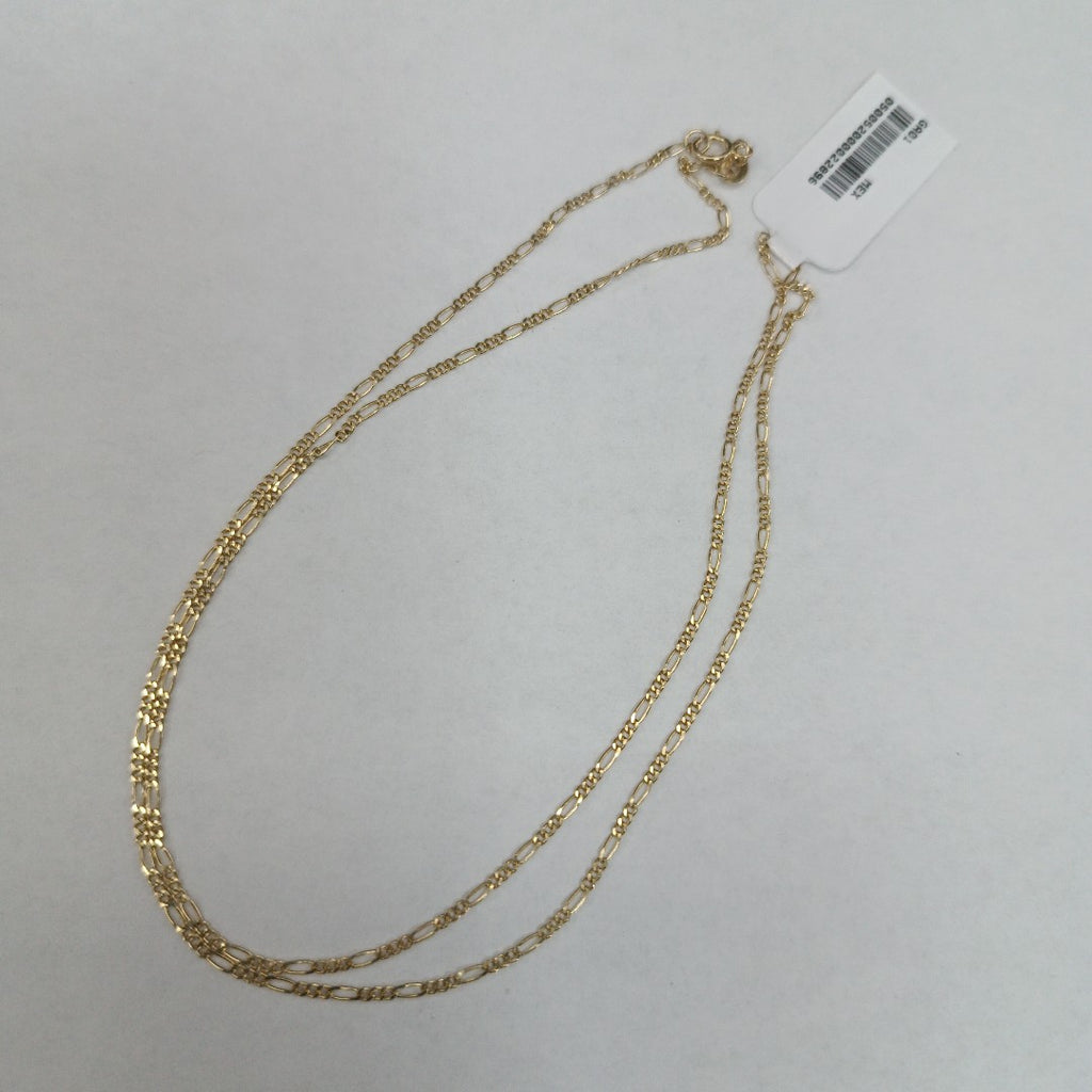 CADENAS TEJIDO 3X1 ORO 14K 55 CM 2.6 GR (NUEVO)
