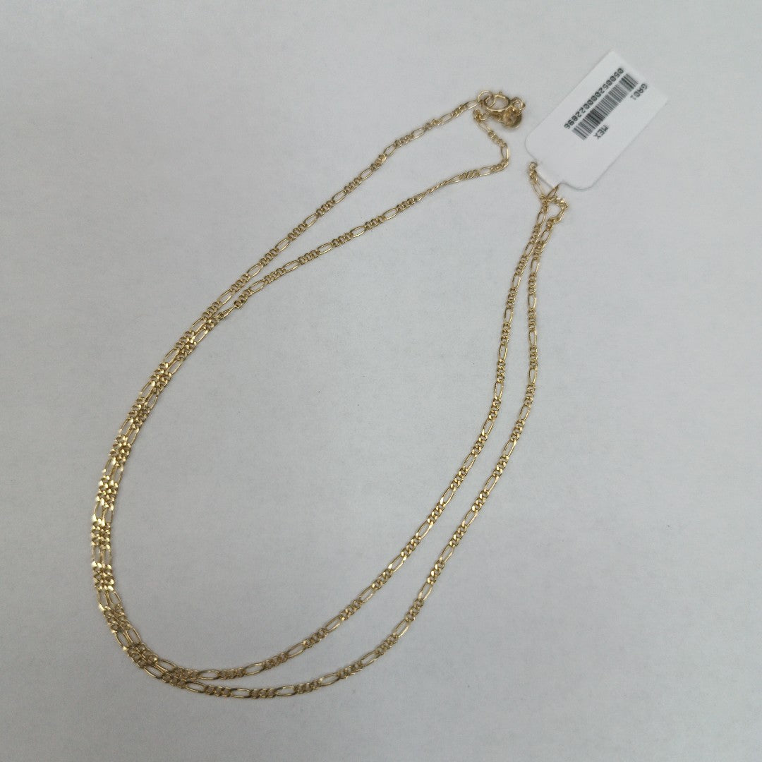CADENAS TEJIDO 3X1 ORO 14K 55 CM 2.6 GR (NUEVO)