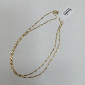 CADENAS TEJIDO 3X1 ORO 14K 55 CM 2.6 GR (NUEVO)
