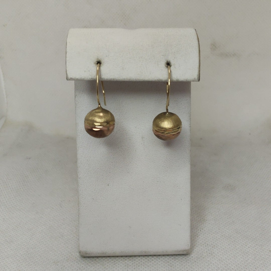 ARETES PAR ORO COMBINADO 10 K 3 GRMS (SEMINUEVO)
