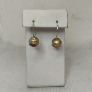 ARETES PAR ORO COMBINADO 10 K 3 GRMS (SEMINUEVO)