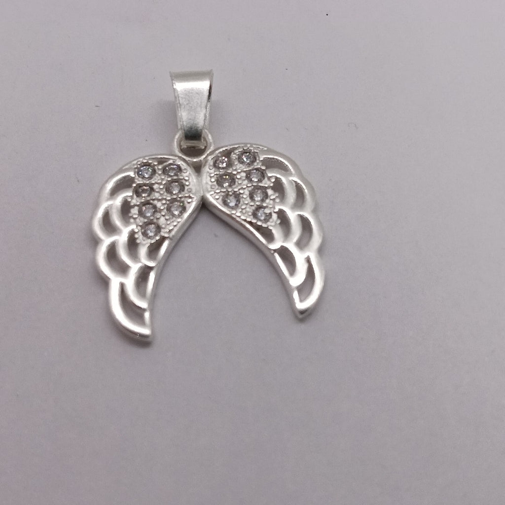 DIJE ALAS C/CIRCONIAS PLATA .925 2.3 GR (NUEVO)