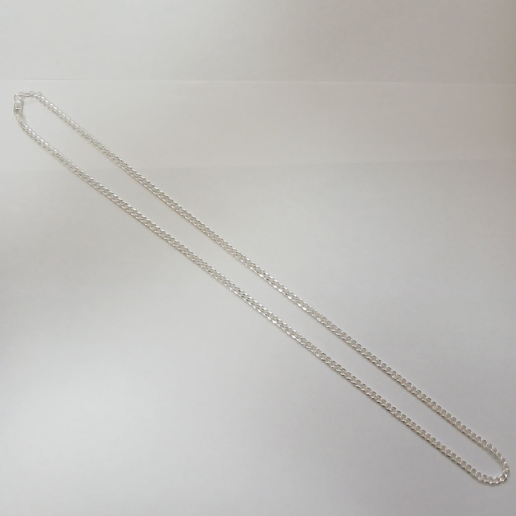 CADENA BARBADA PLATA .925 60 CM 9.22 GR (NUEVO)