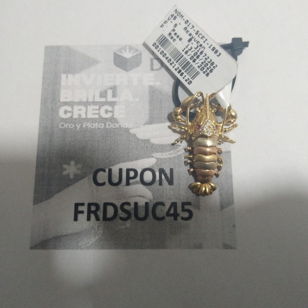 DIJE ORO,ORO COMBINADO 14 K 6,30 GRMS (SEMINUEVO)