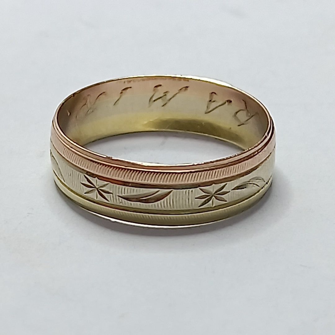ARGOLLA ORO,ORO COMBINADO 14 K 1,90 GRMS (SEMINUEVO)