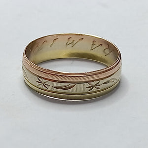 ARGOLLA ORO,ORO COMBINADO 14 K 1,90 GRMS (SEMINUEVO)