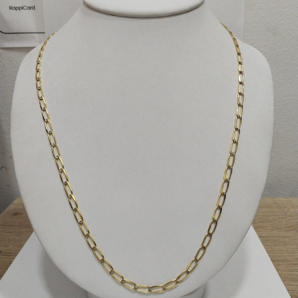 CADENA TEJIDO ESLABONES 11.5G 60 CM 14K (NUEVO)