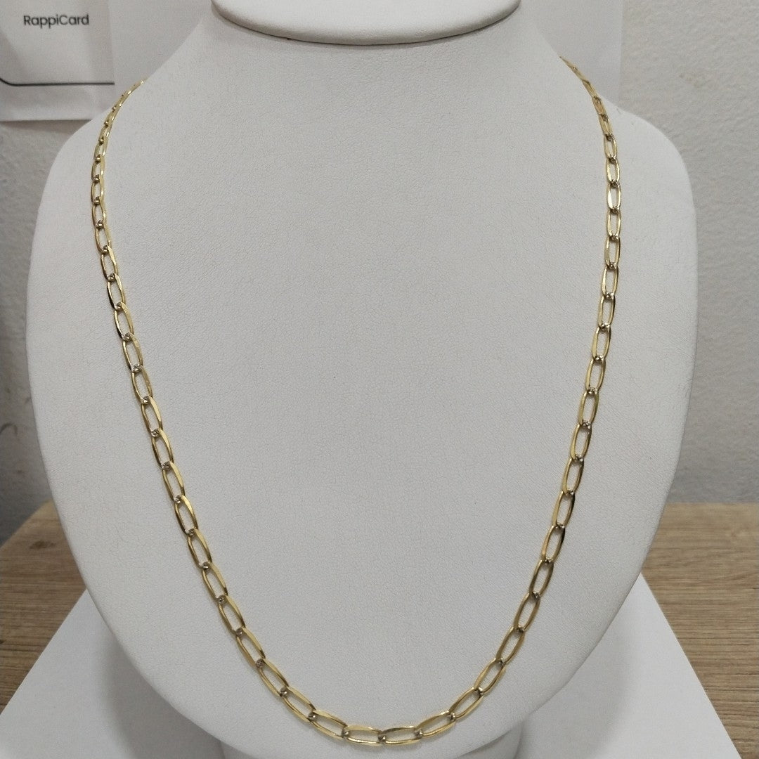 CADENA TEJIDO ESLABONES 11.5G 60 CM 14K (NUEVO)