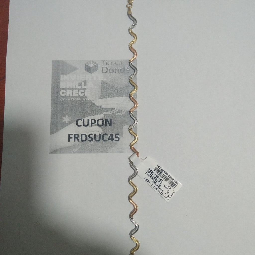 PULSERA ORO COMBINADO 14 K 4,70 GRMS (SEMINUEVO)
