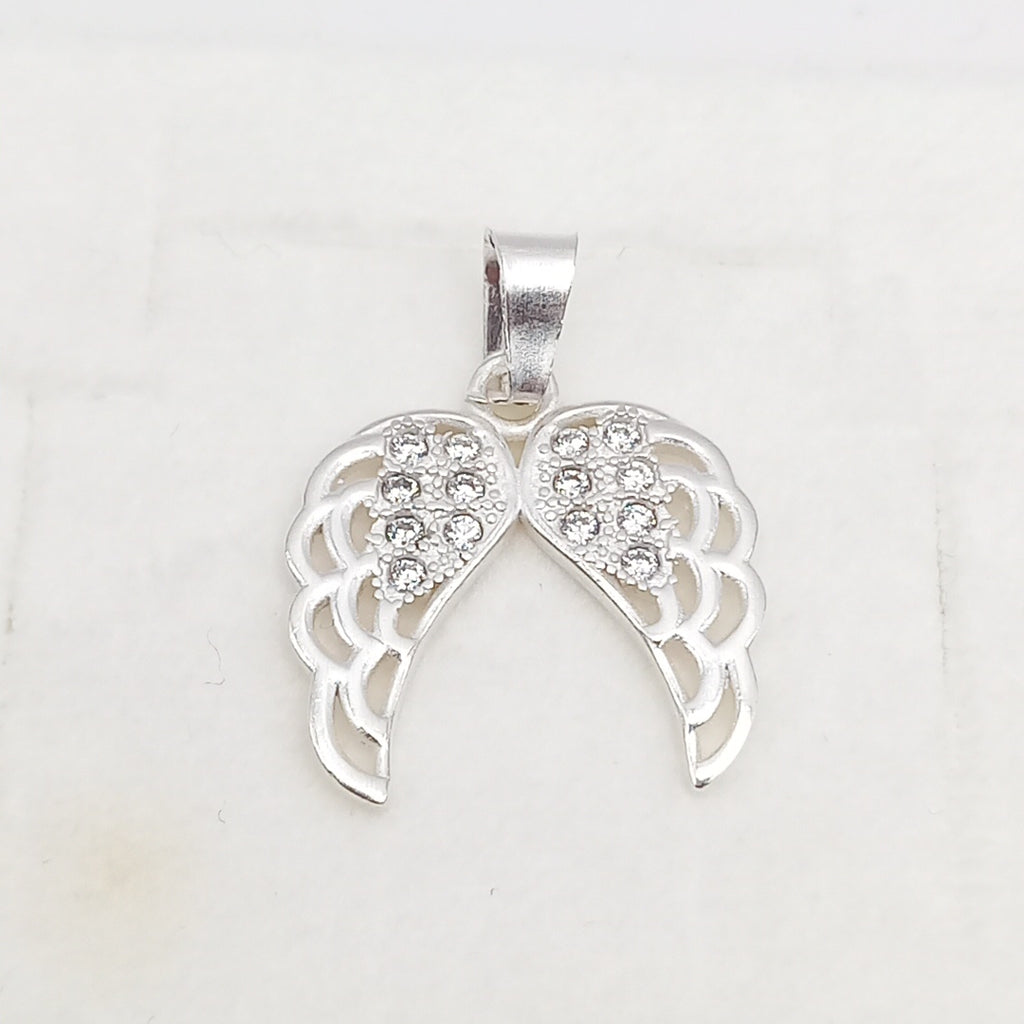 DIJE ALAS C/CIRCONIAS PLATA .925 2.3 GR (NUEVO)