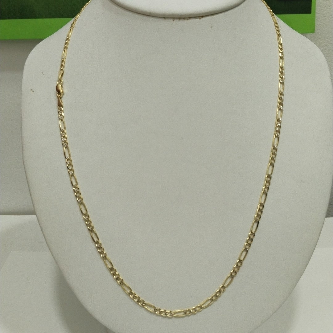 CADENAS 3X1 DIAMANTADA ORO 14K 55 CM 8.5 GR (NUEVO)