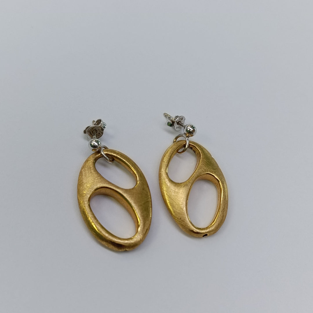 BROQUELES PAR ORO COMBINADO 14 K 4,50 GRMS (SEMINUEVO)