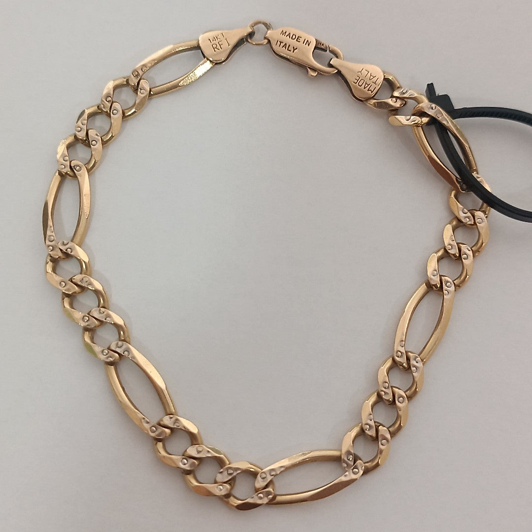 PULSERA ORO, RODIADO 14 K 13.9 GRMS (SEMINUEVO)