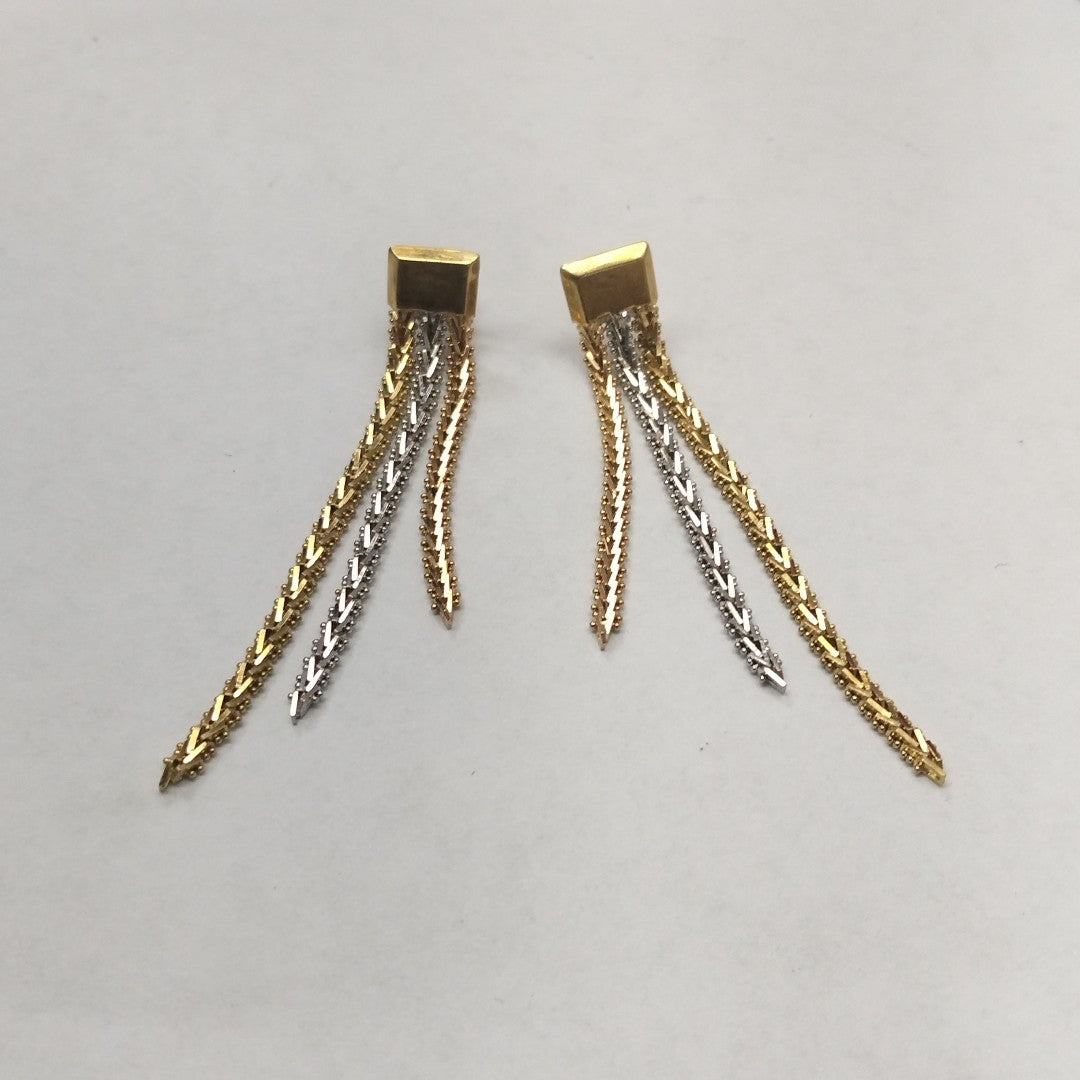 BROQUELES PAR ORO COMBINADO 14 K 12.4 GRMS (SEMINUEVO)