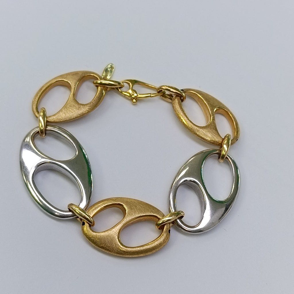 PULSERA ORO COMBINADO 14 K 15,50 GRMS (SEMINUEVO)