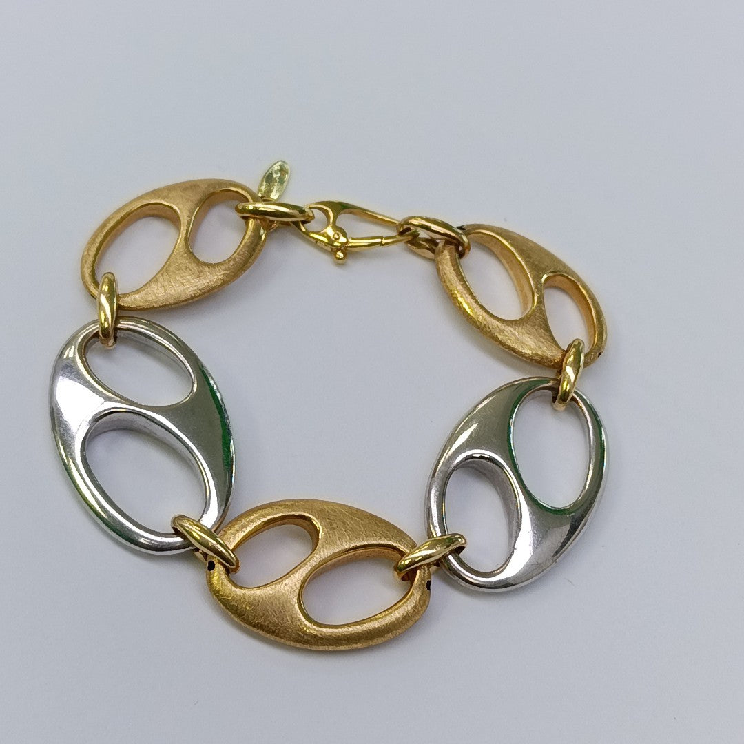 PULSERA ORO COMBINADO 14 K 15,50 GRMS (SEMINUEVO)