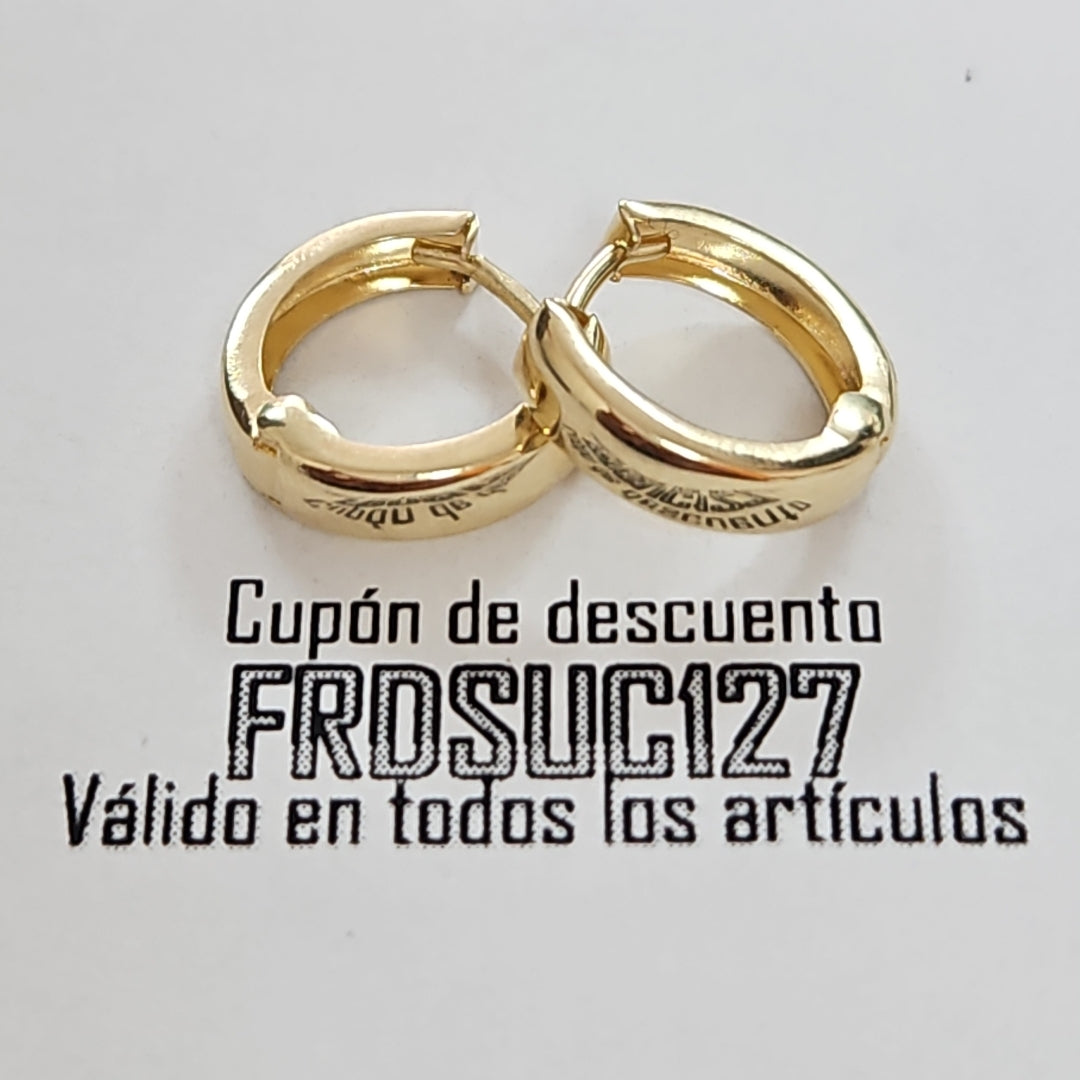 HUGGIES ORO 14K 1.1 (NUEVO)
