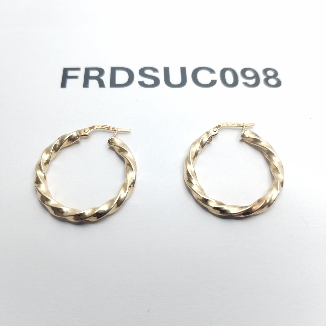 ARETES PAR ORO 14 K 1.4 GRMS (SEMINUEVO)