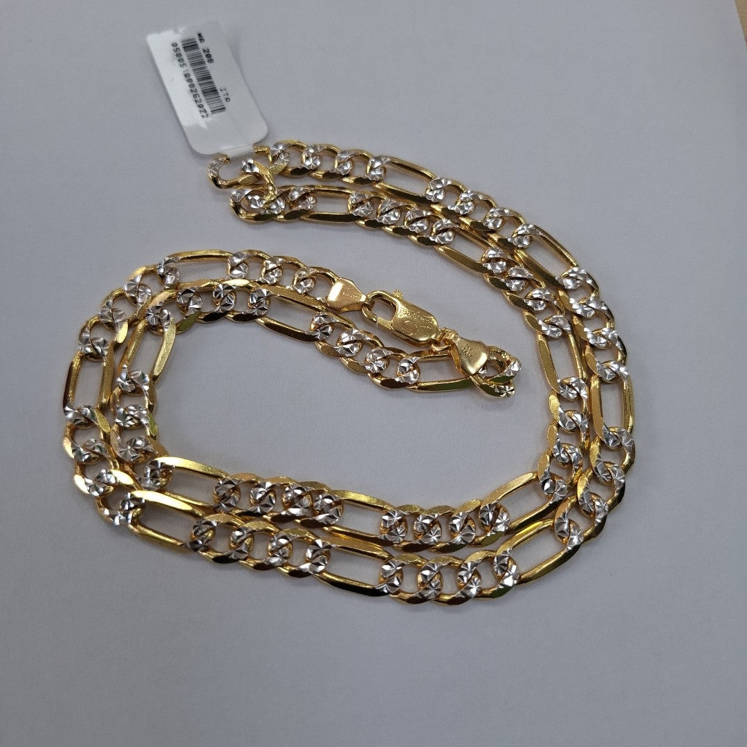 CADENAS CARTIER 3 1 DIAMANTADA ORO 14K 51.5 (NUEVO)