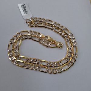 CADENAS CARTIER 3 1 DIAMANTADA ORO 14K 51.5 (NUEVO)