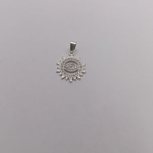 DIJE OJO MAGICO CON CIRCONIAS PLATA .925 1.9 GR (NUEVO)