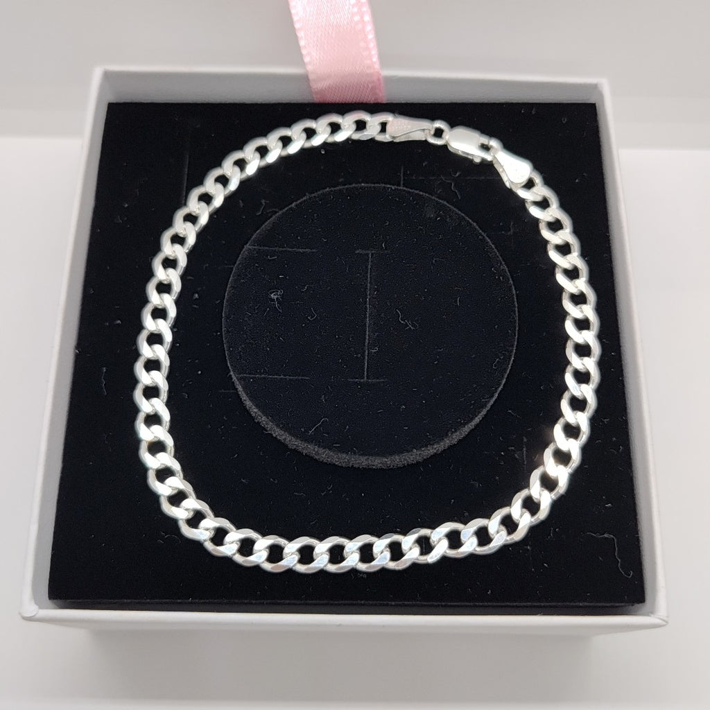 PULSERA BARBADA PLATA .925 21 CM 7.43 GR (NUEVO)