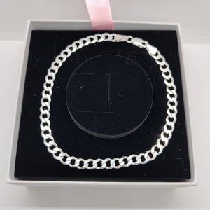 PULSERA BARBADA PLATA .925 21 CM 7.43 GR (NUEVO)