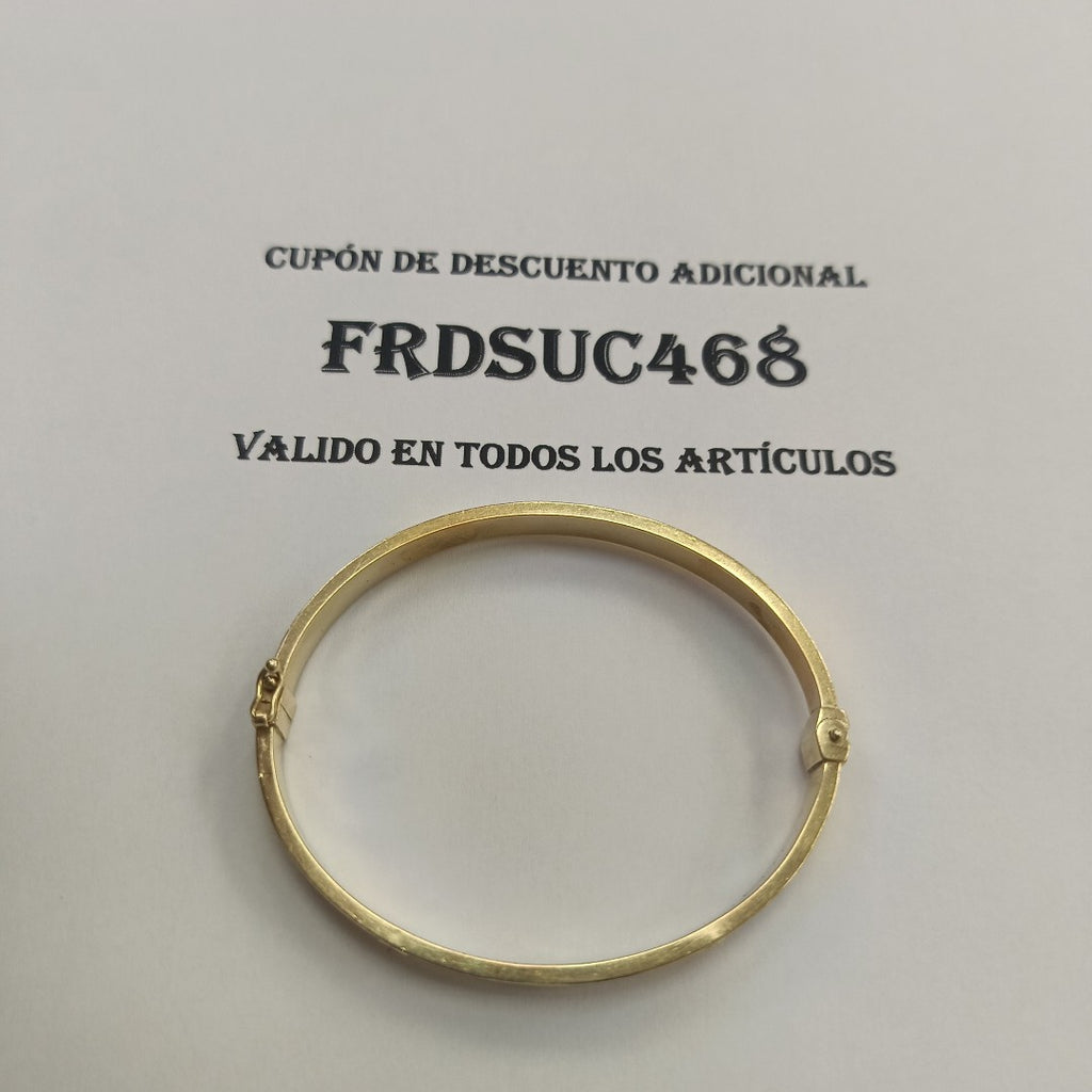 PULSERA RIGIDA ORO 14 K 9,80 GRMS (SEMINUEVO)