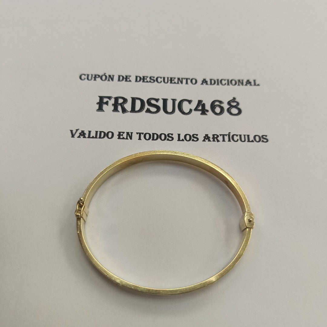 PULSERA RIGIDA ORO 14 K 9,80 GRMS (SEMINUEVO)