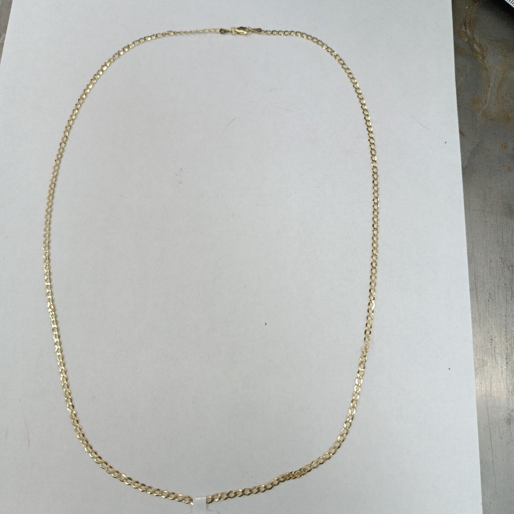 CADENAS TEJIDO BARBADA ORO 14K 60 CM 5.4 GR (NUEVO)