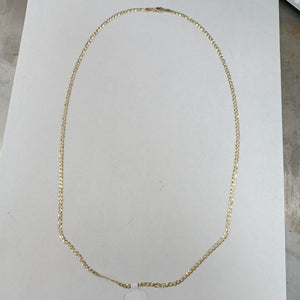 CADENAS TEJIDO BARBADA ORO 14K 60 CM 5.4 GR (NUEVO)